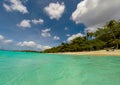 US Virgin Islands, USA Ã¢â¬â 2019. Tourists on honeymoon Beach in St John - US Virgin Islands Royalty Free Stock Photo