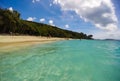 US Virgin Islands, USA Ã¢â¬â 2019. Tourists on honeymoon Beach in St John - US Virgin Islands Royalty Free Stock Photo