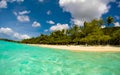 US Virgin Islands, USA Ã¢â¬â 2019. Tourists on honeymoon Beach in St John - US Virgin Islands Royalty Free Stock Photo