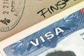 US visa in passport