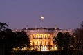 US White House Horizontal at Christmas Royalty Free Stock Photo