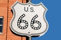 US66 Sign Royalty Free Stock Photo