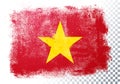 Vector Illustration vintage grunge texture flag of vietnam Royalty Free Stock Photo