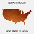 USA abstract map