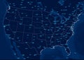 USA America abstract design nova firefly night lights gaming map composite navigation