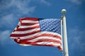 Usa American flag stars and stripes detail Royalty Free Stock Photo