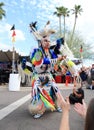 USA: American Indian Performing a Fancy Feather Dance