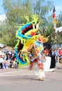 USA: American Indian Performing a Fancy Feather Dance