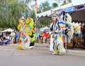 USA: American Indians Performing a Fancy Feather Dance