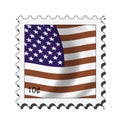 Usa american stamp Royalty Free Stock Photo