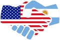 USA - Argentina handshake