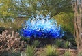 USA, Phoenix/Arizona: Chihuly Sculpture - Blue Fiori Sun, 2013 Royalty Free Stock Photo