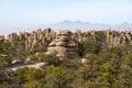 USA, AZ/Chiricahua: Landscape With Standing-Up Rocks Royalty Free Stock Photo