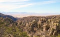 USA, AZ/Chiricahua: Landscape With Standing-Up Rocks Royalty Free Stock Photo