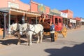 USA, AZ: Old West - Stagecoach In Historic Street