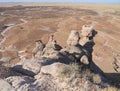 USA,AZ: Petrified Forest NP - Conglomerate Hoodoos