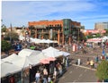 USA, AZ/Tempe: Mill Avenue With Artist Booths Royalty Free Stock Photo