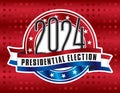 Presidential election icon for 2024 voting Royalty Free Stock Photo