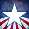 USA patriotic star banner grunge background Royalty Free Stock Photo
