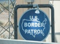U.S. Border Patrol at the Mexican border Royalty Free Stock Photo