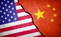 USA and China conflict concept image