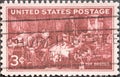 USA - Circa 1947: a postage stamp printed in the US showing the doctors of America, U.S. pictures a reproduction of Sir Luke Filde