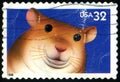 USA - CIRCA 1998: stamp 32 cents printed by USA, shows animal Hamster, circa 1998