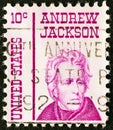 USA - CIRCA 1967: A stamp printed in USA from the `Prominent Americans` issue shows 7th President Andrew Jackson, circa 1967. Royalty Free Stock Photo