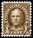 USA - CIRCA 1925: A stamp printed in USA shows Nathan Hale, circa 1925. Royalty Free Stock Photo