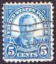 USA - CIRCA 1922: A stamp printed in USA shows president Theodore Roosevelt, circa 1922. Royalty Free Stock Photo