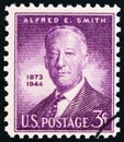 USA - CIRCA 1945: A stamp printed in USA shows Alfred E.Smith, Governor of New York, circa 1945.