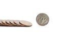 Usa coins Royalty Free Stock Photo