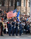 USA Color Guard at parade Royalty Free Stock Photo