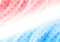 Wavy concept USA flag abstract background Royalty Free Stock Photo