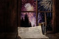 USA Constitution Fireworks Independence Day Royalty Free Stock Photo