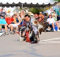 USA: Creek/Seminole Indian Preparing For a Buffalo Tribute Dance