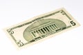 USA currancy banknote Royalty Free Stock Photo