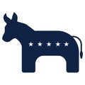 usa democrat party symbol. Vector illustration decorative design