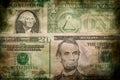 USA dollar money banknotes texture grunge background Royalty Free Stock Photo