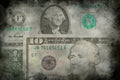 USA dollar money banknotes texture grunge background Royalty Free Stock Photo