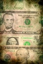 USA dollar money banknotes texture grunge background Royalty Free Stock Photo