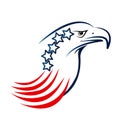 USA eagle pride stars and stripes vector symbol