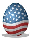 USA egg Royalty Free Stock Photo