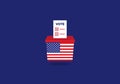 USA Election ballot vote box Royalty Free Stock Photo