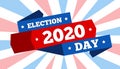 2020 USA election day  banner background design Royalty Free Stock Photo