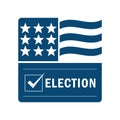 USA election design. Vector illustration decorative design Royalty Free Stock Photo