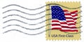 USA First Class Postage Stamp Royalty Free Stock Photo