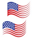 Usa flag, american background vector illustration Royalty Free Stock Photo