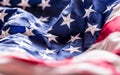 USA flag. American flag. American flag blowing wind. Fourth - 4th of July Royalty Free Stock Photo