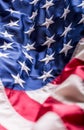 USA flag. American flag. American flag blowing wind. Fourth - 4th of July Royalty Free Stock Photo